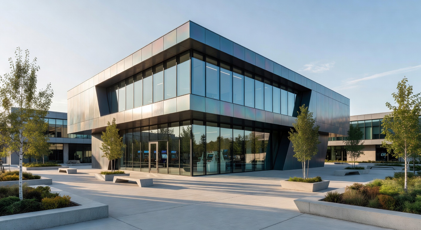 Collection of modern modular portable homes in a European landscape