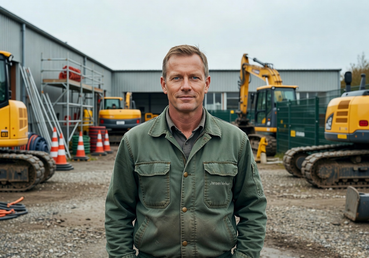Portrait of Lukas Jansen, a rental business owner from Netherlands