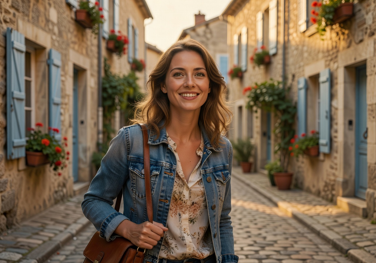 Portrait of Marie Dubois, a happy customer from France